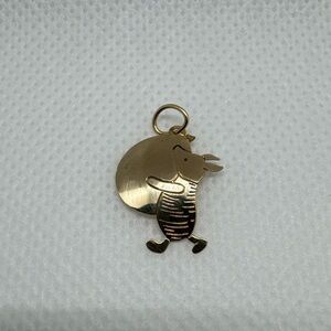 Winnie the Pooh Piglet Charm 14k Yellow Gold Disney Pendant Charm Van Dell Pig